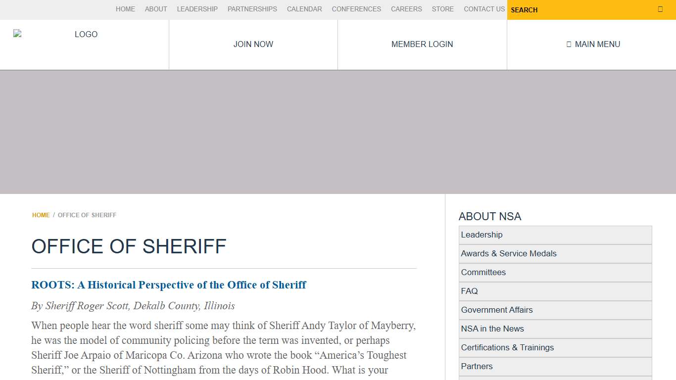 Office of Sheriff NATIONAL SHERIFFS’ ASSOCIATION